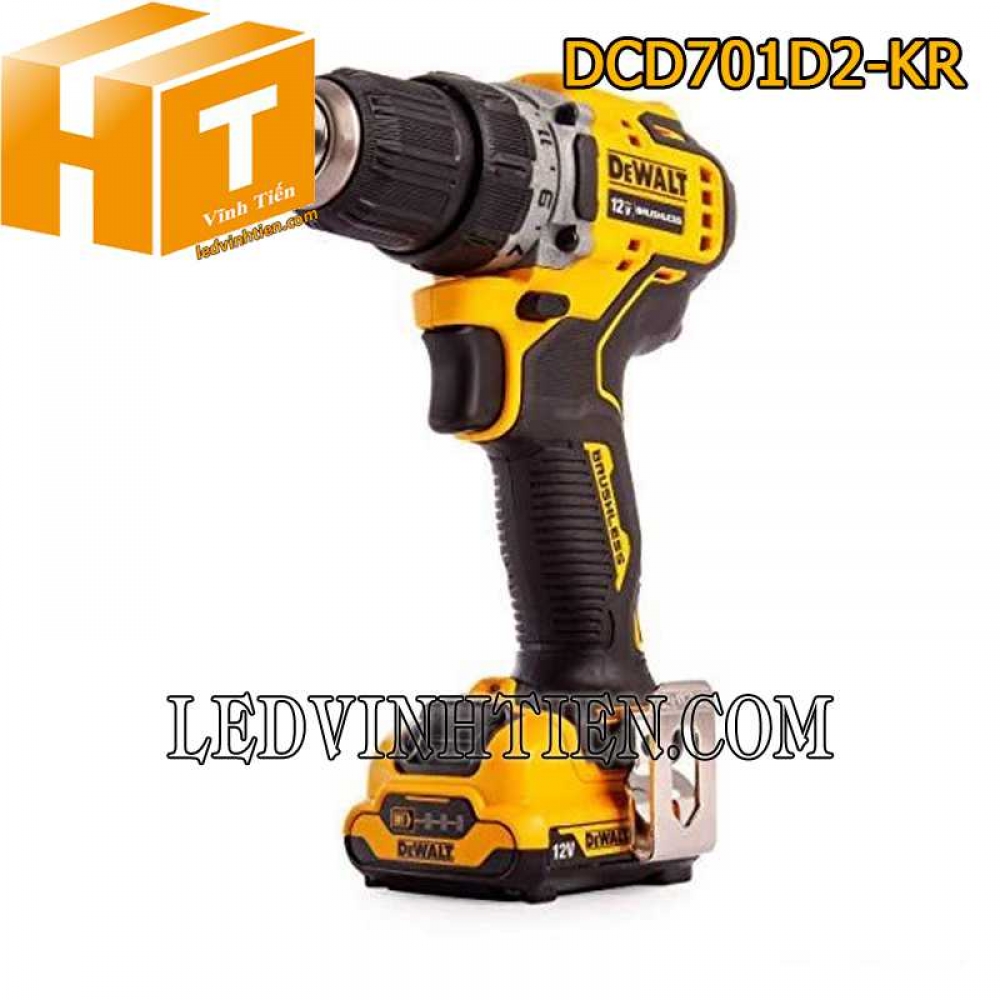 Máy khoan dùng pin Dewalt DCD701D2-KR