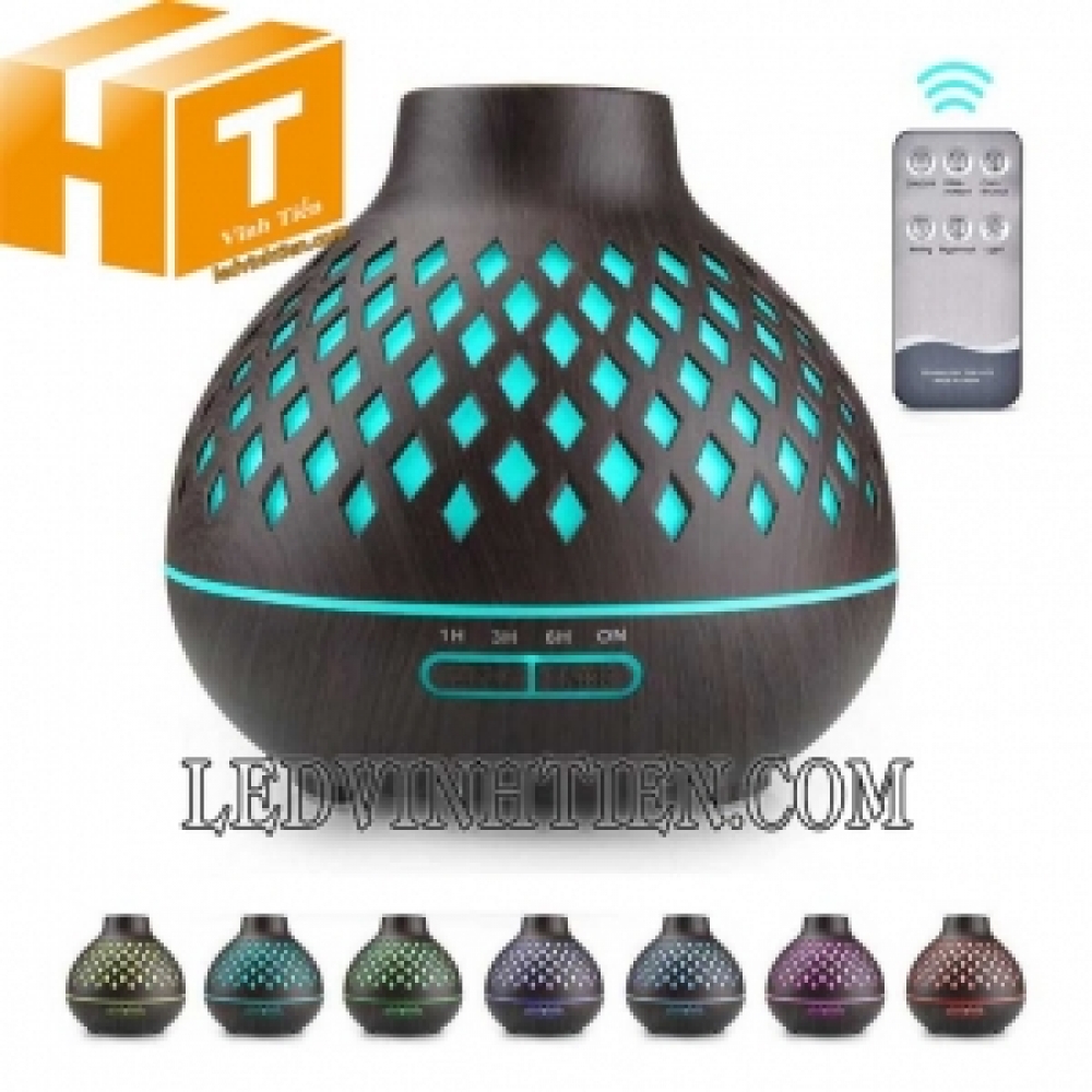 Máy xông tinh dầu cỡ lớn 400ml kèm remote
