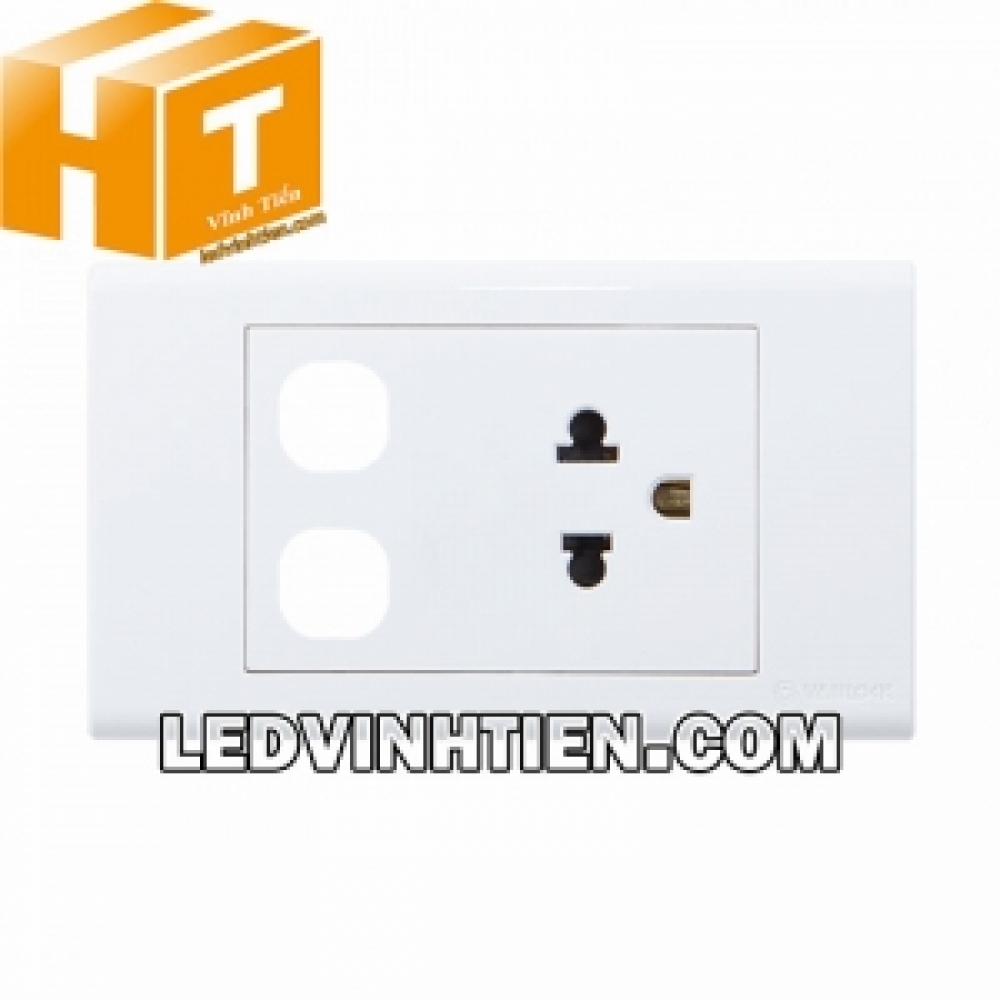 Ổ cắm đơn 3 chấu 2 lỗ S18UEXX Sino Vanlock