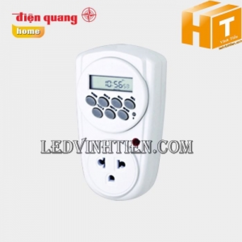 Ổ cắm hẹn giờ ĐQ ESK DT08 W 13 Điện Quang