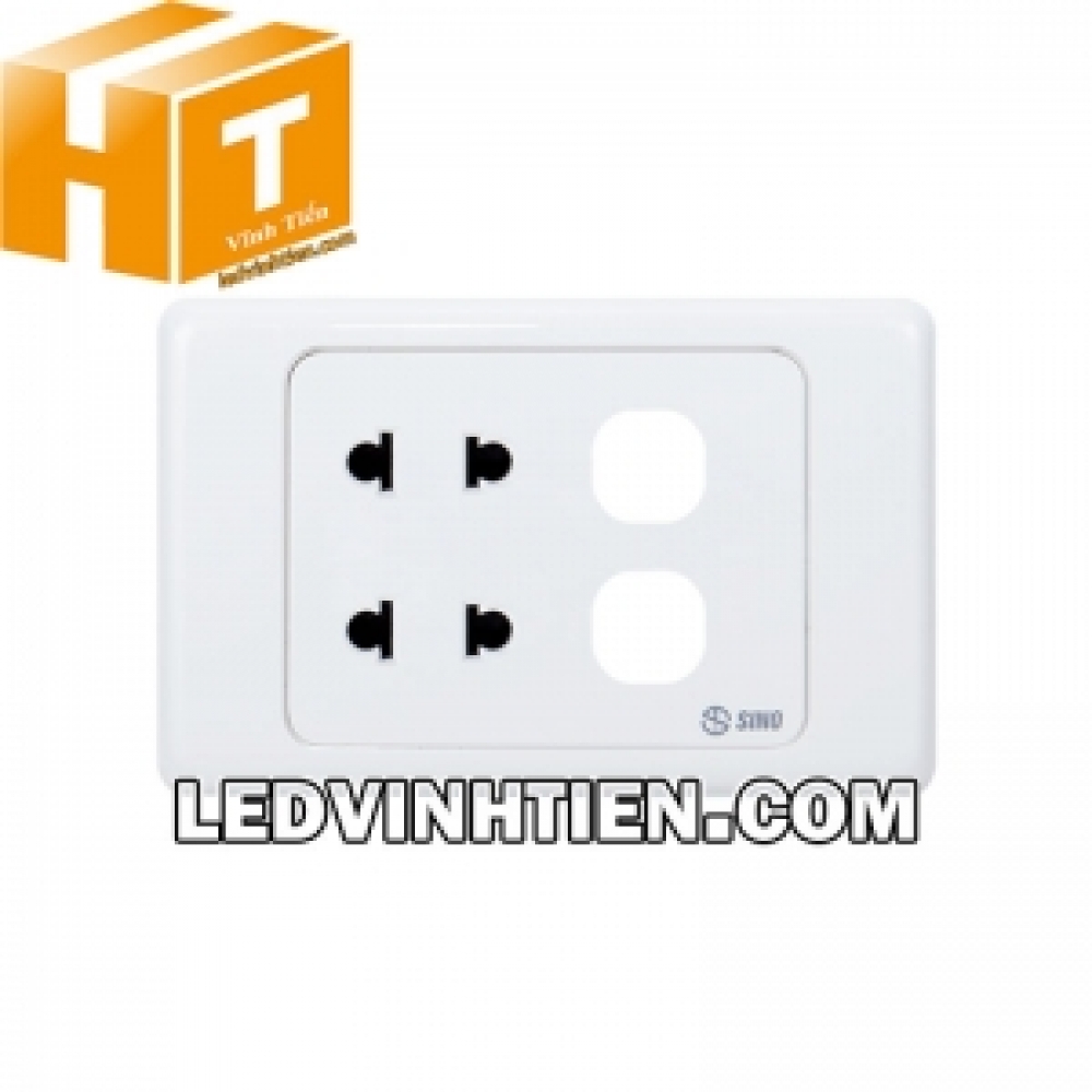 Ổ cắm đơn 2 chấu 2 lỗ S9U2XX Sino Vanlock