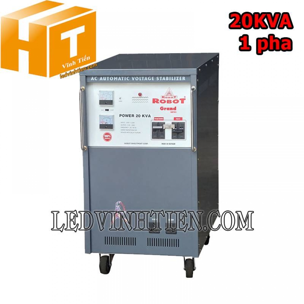 Ổn áp 1 pha 20KVA Robot Grand 90-250V
