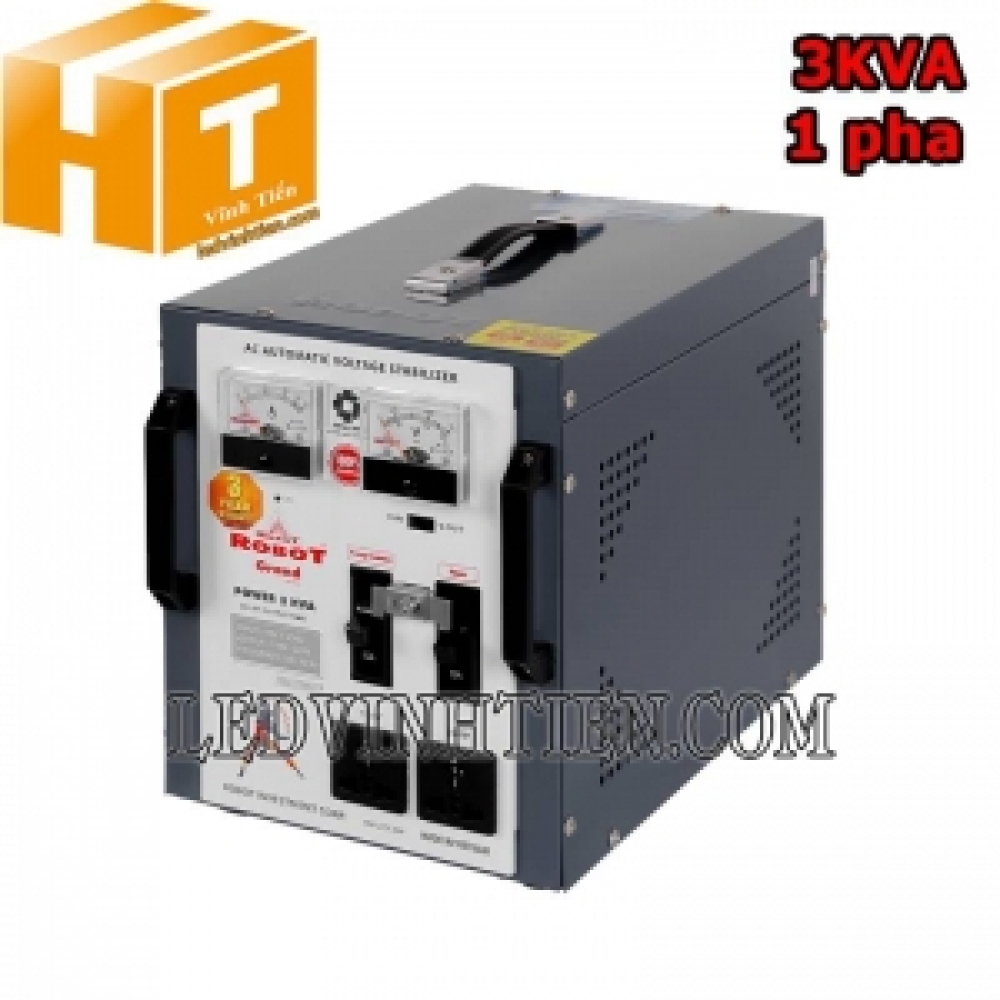 Ổn áp 1 pha 3KVA Robot Grand 90-250V