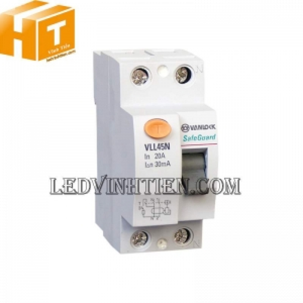 Cầu dao chống rò RCCB VLL45N - 2 Cực