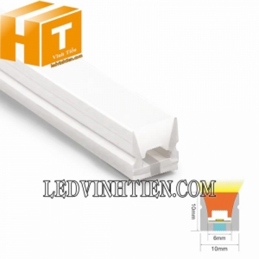 Silicon định hình U gắn nổi 10x10mm