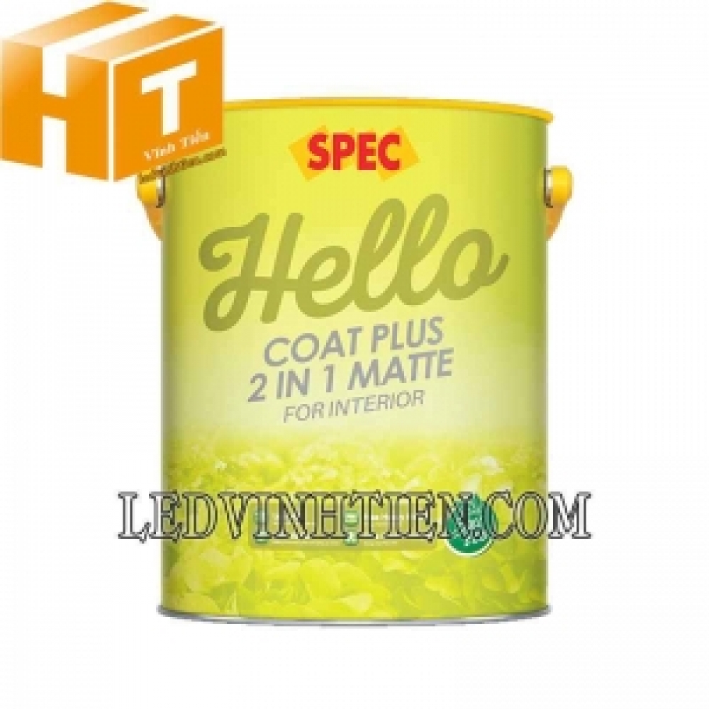 Sơn Spec Hello Coat Plus 2 in 1 Matte For Interior