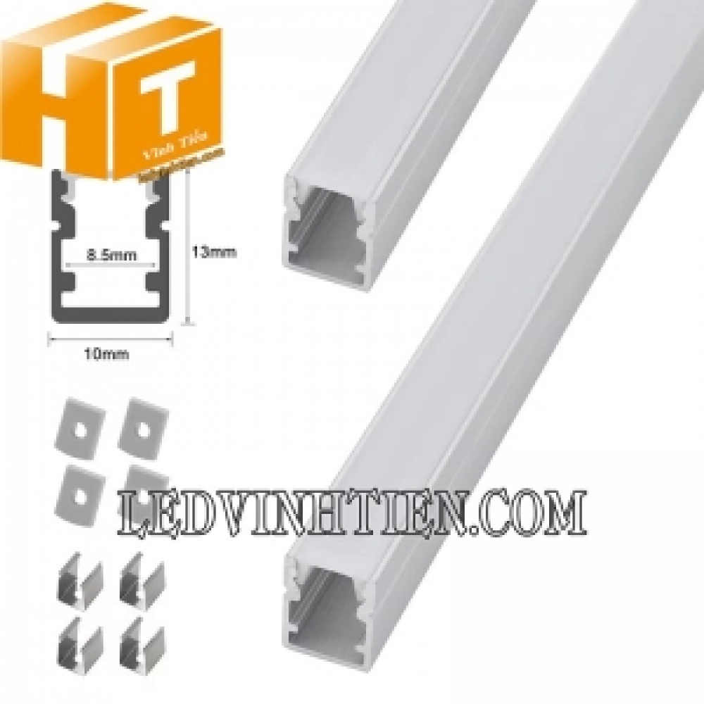 Thanh nhôm định hình U nổi 10x13mm