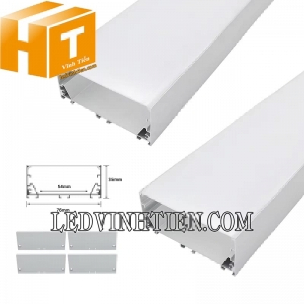 Thanh nhôm định hình U nổi 76x35mm