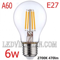 Bóng đèn led edison A60 6w