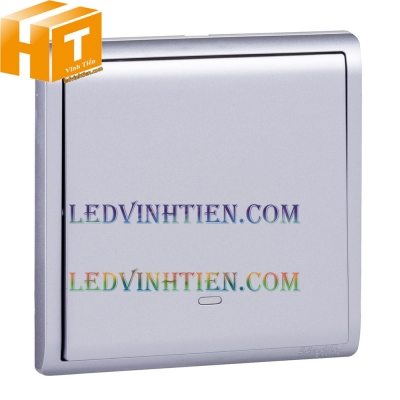 Công tắc 1 chiều 1 gang màu bạc schneider