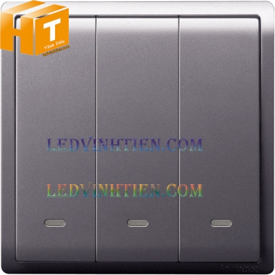 Công tắc tạm thời 10A 3 gang schneider