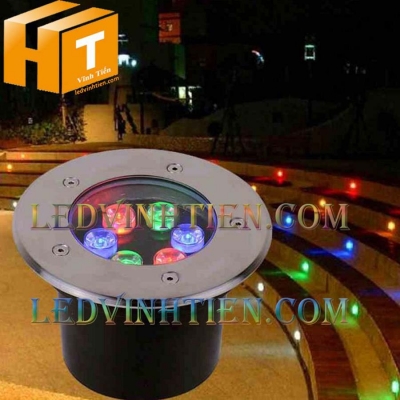 Đèn led âm đất 7W RGB