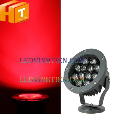 Đèn led rọi cây 12w màu đỏ