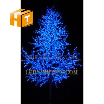Hoa đào đèn led 5m xanh dương