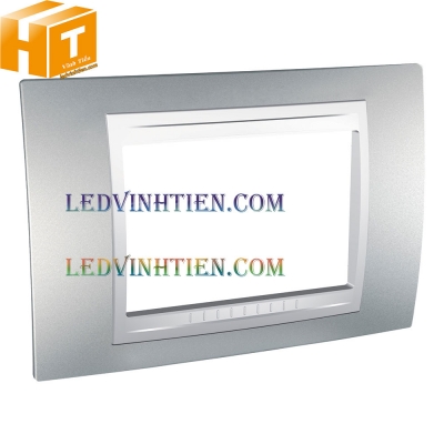 Mặt nhôm 3 công tắc Unica Allegro Schneider