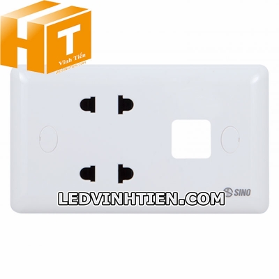 Ổ cắm đôi 2 chấu S1982X / S1982XV Sino Vanlock