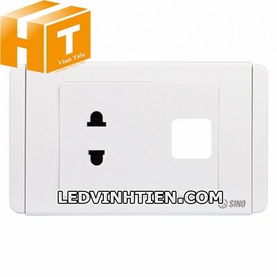 Ổ cắm đơn 2 chấu 1 lỗ S68U/X Sino