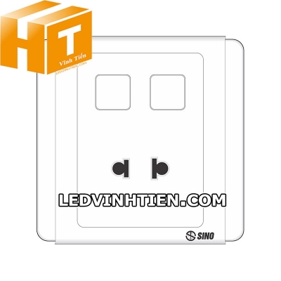 Ổ cắm đơn 2 chấu 2 lỗ S66U/XX Sino