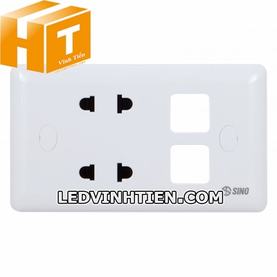 Ổ cắm đôi 2 chấu S1982XX / S1982XXV Sino Vanlock
