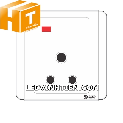 Ổ cắm 3 chấu tròn có đèn S6615N Sino Vanlock