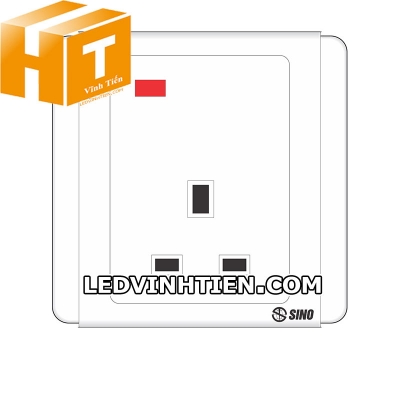 Ổ cắm 3 chấu vuông có đèn S6613N Sino Vanlock