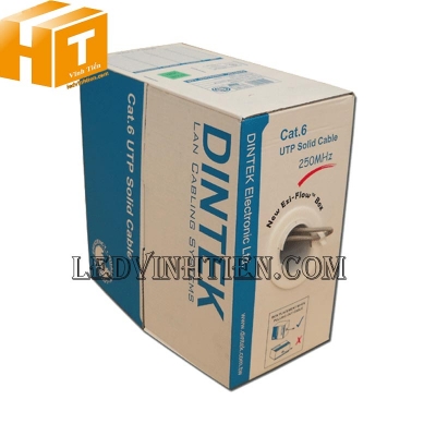 Cáp mạng CAT.6 UTP Dintek 4-pairs, 305m/thùng