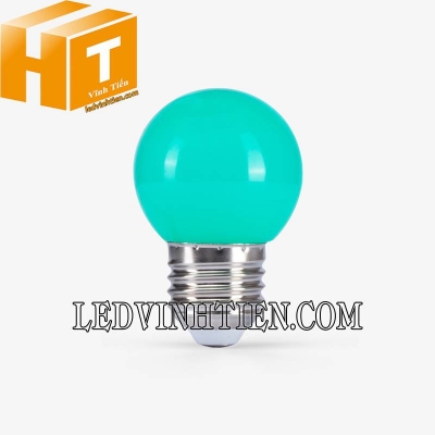 Đèn LED bulb tròn màu xanh lá A45G 1W Rạng Đông