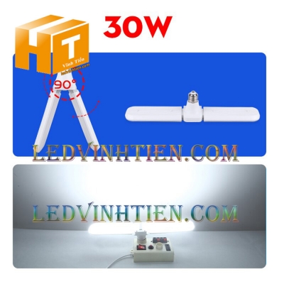 Đèn led 2 cánh quạt