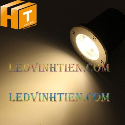 Đèn led âm đất 1W màu vàng