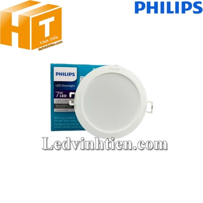 Đèn led âm trần Eridani DL190B LED6 D100 7W WH SNI Philips 