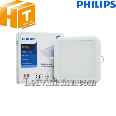 Đèn led âm trần vuông 12W DN027B G3 Led12 L150 SQ Philips