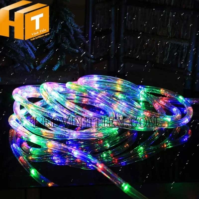 Đèn led dây 220V ống tròn RGB