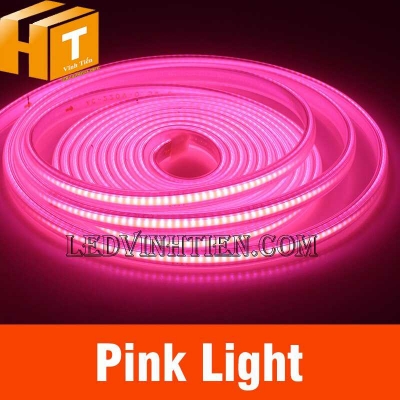 Đèn led dây COB 220V màu hồng