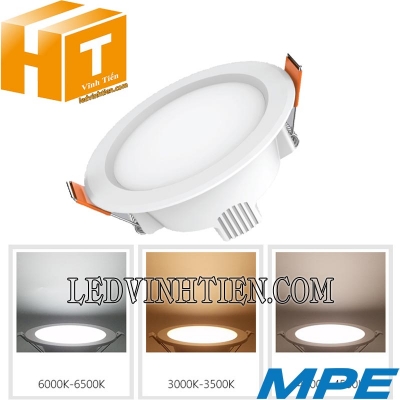 Đèn led downlight 3 màu DLE 18w