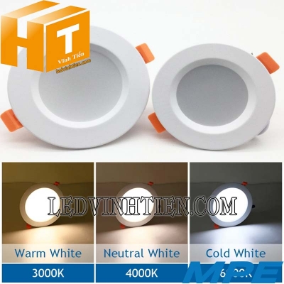 Đèn led downlight 3 màu DLT 5w