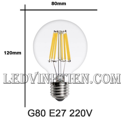 Đèn led trang trí Edison G80 4W