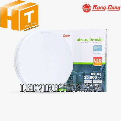 Đèn Led Ốp trần Tròn LN12N 300/24W Rạng Đông