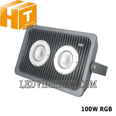 Đèn pha 100W xương cá đổi màu