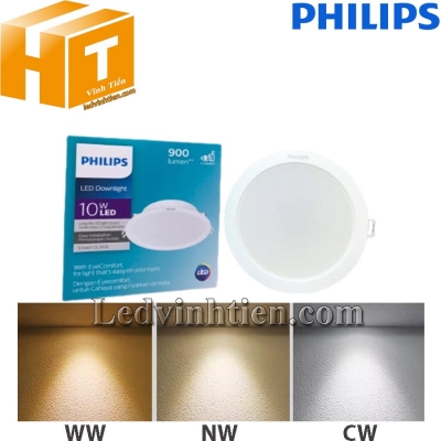 Đèn led âm trần Eridani DL190B LED11 D150 14W WH SNI Philips