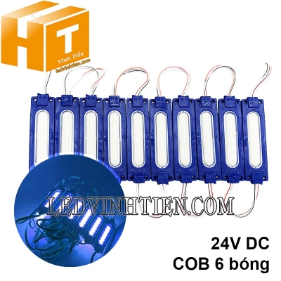 Led hắt COB 6 bóng 24V xanh dương