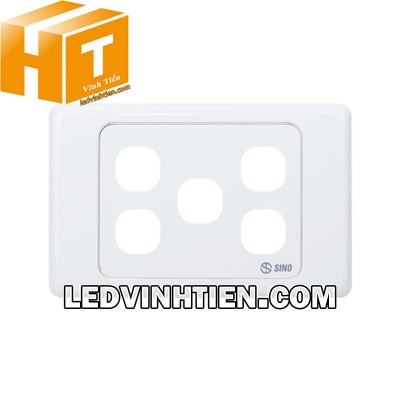 Mặt công tắc 5 lỗ S9M5/X Sino Vanlock