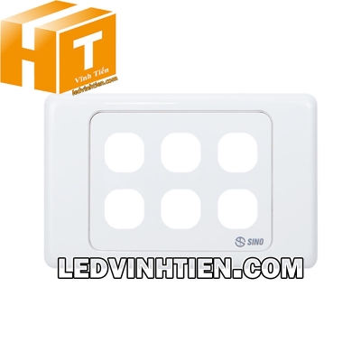 Mặt công tắc 6 lỗ S96/X Sino Vanlock