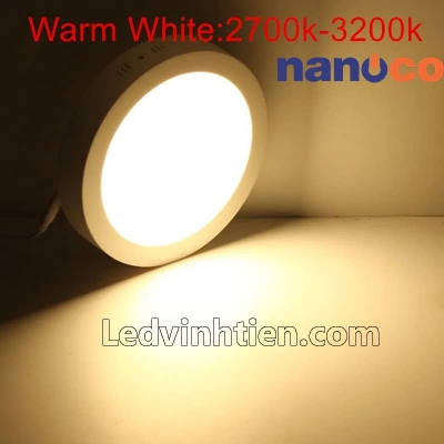 Đèn led ốp trần vuông Nanoco 12W NPL123S