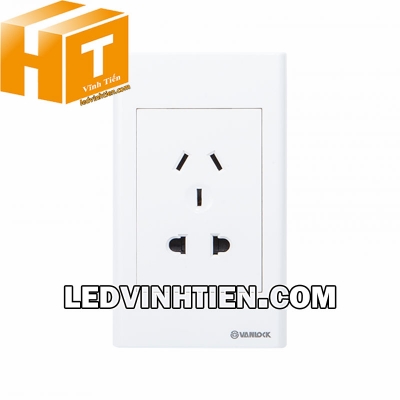 Ổ cắm 3 chấu Úc và 2 chấu S18/10US Sino Vanlock