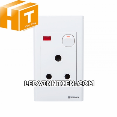Ổ cắm 3 chấu tròn S1815SN Sino Vanlock