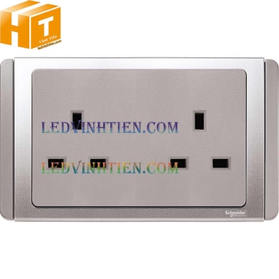 Ổ cắm đôi 13A ET3426_GS Schneider