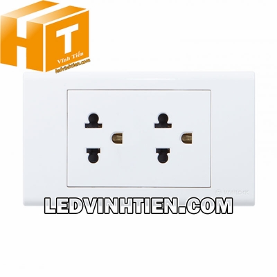 Ổ cắm kép 3 chấu S18UE2 Sino Vanlock