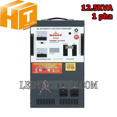 Ổn áp 1 pha 12.5KVA Robot Grand 150-250V