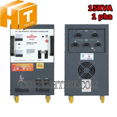 Ổn áp 1 pha 15KVA Robot Grand 150-250V