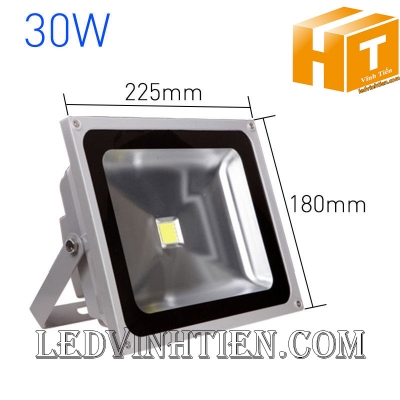 Đèn pha led 30W vỏ xám